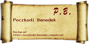Poczkodi Benedek névjegykártya